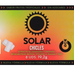 Wug Solar - a Goma de Mascar Que Prepara a Sua Pele Para o Sol. Cartela Com 8 Unidades.