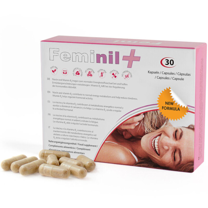 500 Cosmetics - Feminil+ Melhoria da Libido Sexual Feminina - 30 Cápsulas