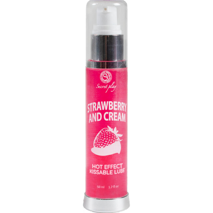 Secretplay - Lubricante 2-1 Efecto Calor Fresa&Nata 50 ml