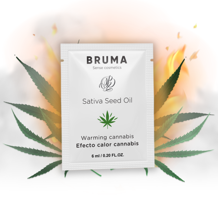 Bruma - 6 ml Gel Deslizante Con Aceite de Semilla Efecto Calor Sabor Cannabis