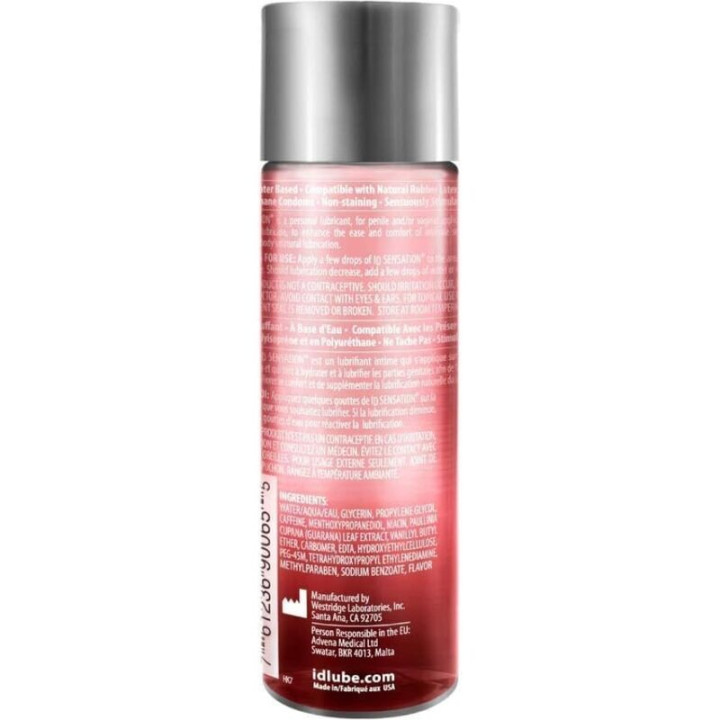 Id Sensation - Lubrifiant Base d'Eau Effet Chaleur 250 ml