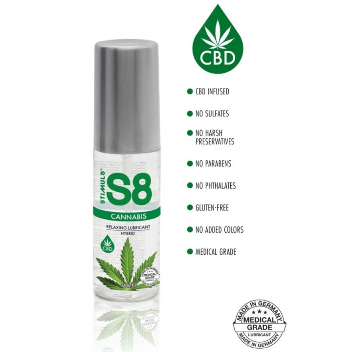 Stimul8 - s8 Hybrydowy Lubrykant Konopny 50 ml