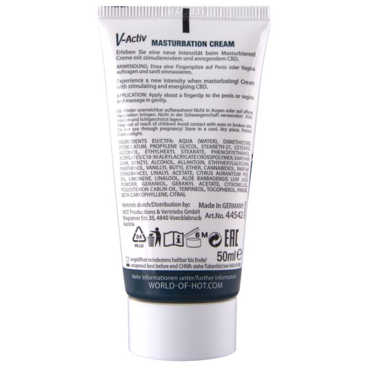 Hot - Krem do Masturbacji z Cbd - Unisex 100ml