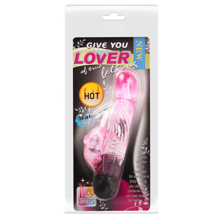Baile - Darlhe um Tipo de Vibrador Amante Com Coelho Rosa 10 Modos