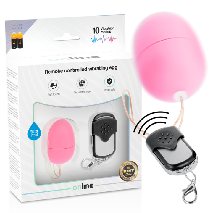Online - Telecomando Uovo Vibrante s Rosa