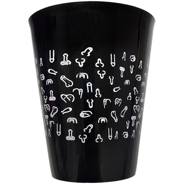 Diablo Picante - Black Cup 500 ml With White Penises