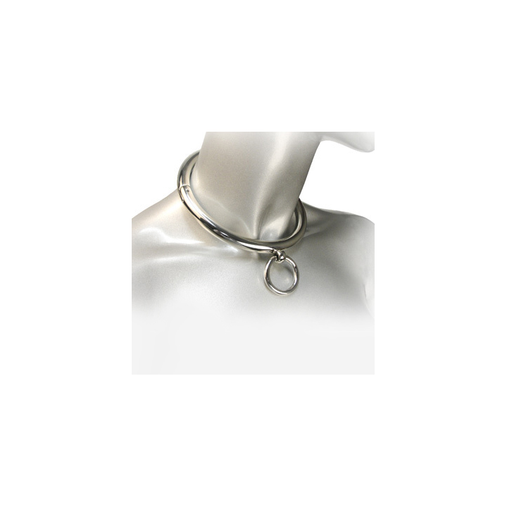 Metal Hard - Collana Bdsm Con Anello 10cm