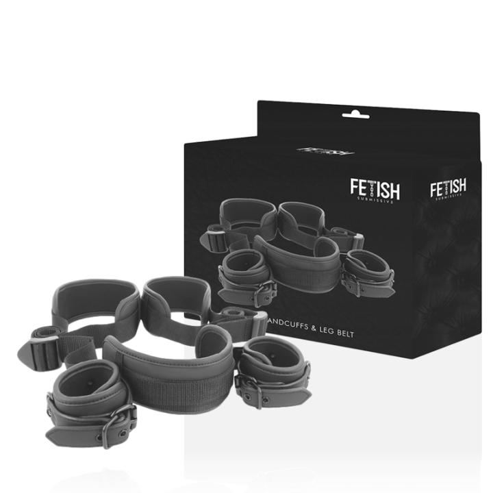 Fetish Submissive - Posizione a Gambe Aperte Con Manette Fodera in Noprene