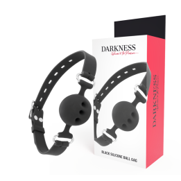 Darkness - Bton en Silicone Respirant Noir
