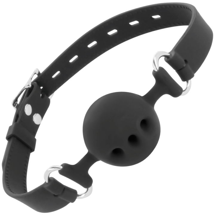 Darkness - Bavaglino in Silicone Traspirante Nero