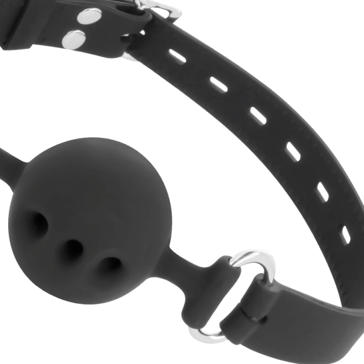 Darkness - Bavaglino in Silicone Traspirante Nero