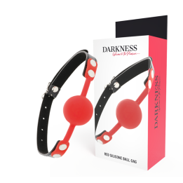Darkness - Mordaça de Silicone Vermelha