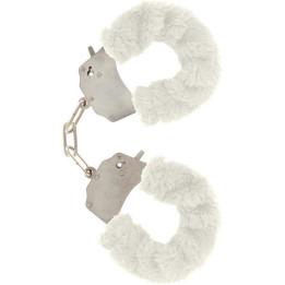 Toyjoy - Manchettes Furry Fun Bondage Blanc