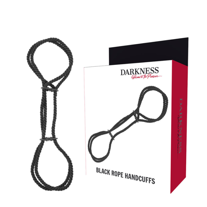 Darkness - Esposas Manos o Tobillos Cuerda 100% Algodon