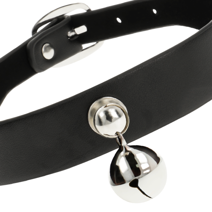 Coquette Chic Desire - Vegan Leather Necklace Woman Rattle Accessory