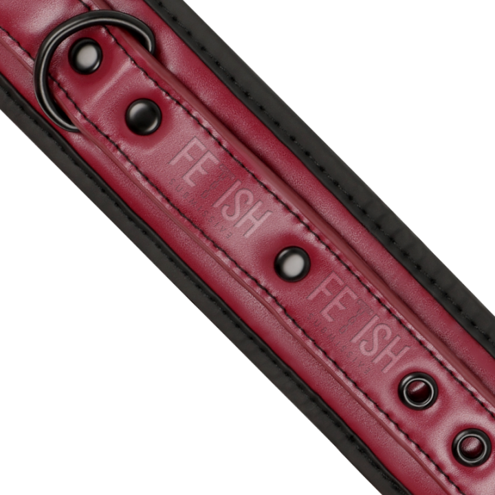 Fetish Submissive Dark Room - Algemas de Couro Vegano Com Forro de Neoprene