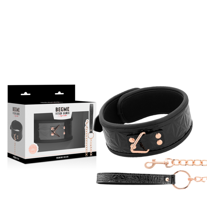 Begme - Black Edition Premium Collare in Pelle Vegana