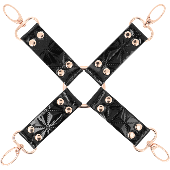 Begme - Black Edition Hog Tie de Couro Vegano