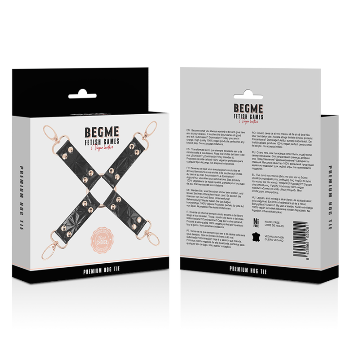 Begme - Black Edition Vegan Leather Hog Tie
