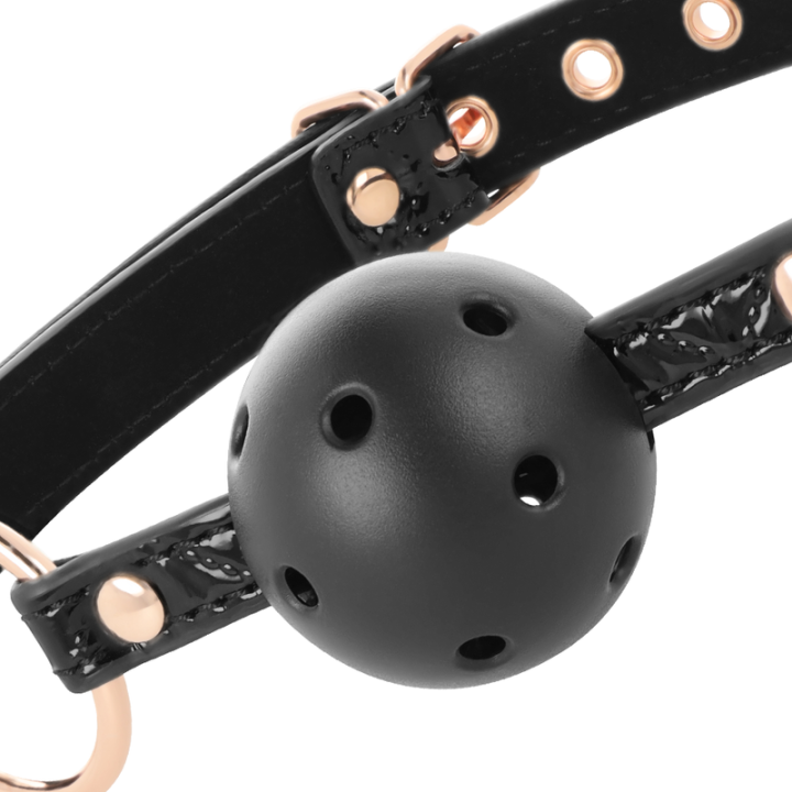 Begme - Black Edition Ball Gag Weganska Skora