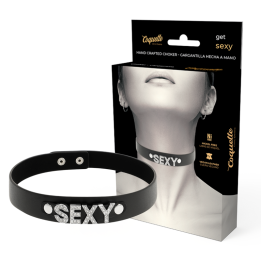 Coquette Chic Desire - Sexy Weganski Choker z Skory Weganskiej