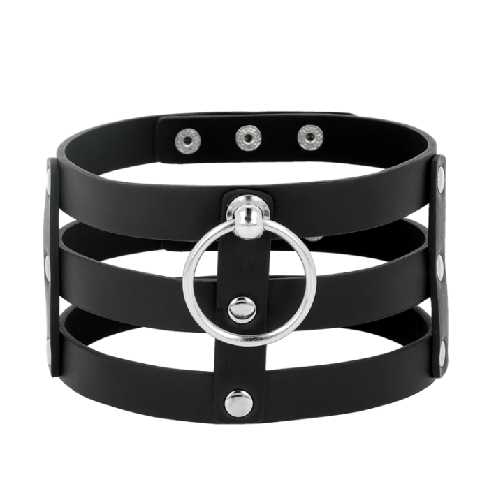 Coquette Chic Desire - Styl Fetish Weganski Skorzany Choker
