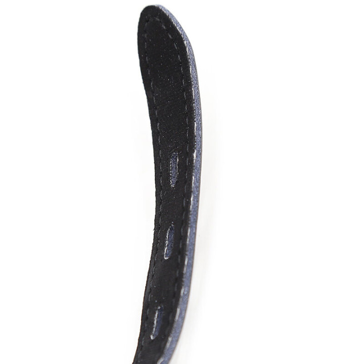 Ohmama Fetish - Silikon-Ballgag Mit Ledergürtel (Vorhängeschloss Inklusive)
