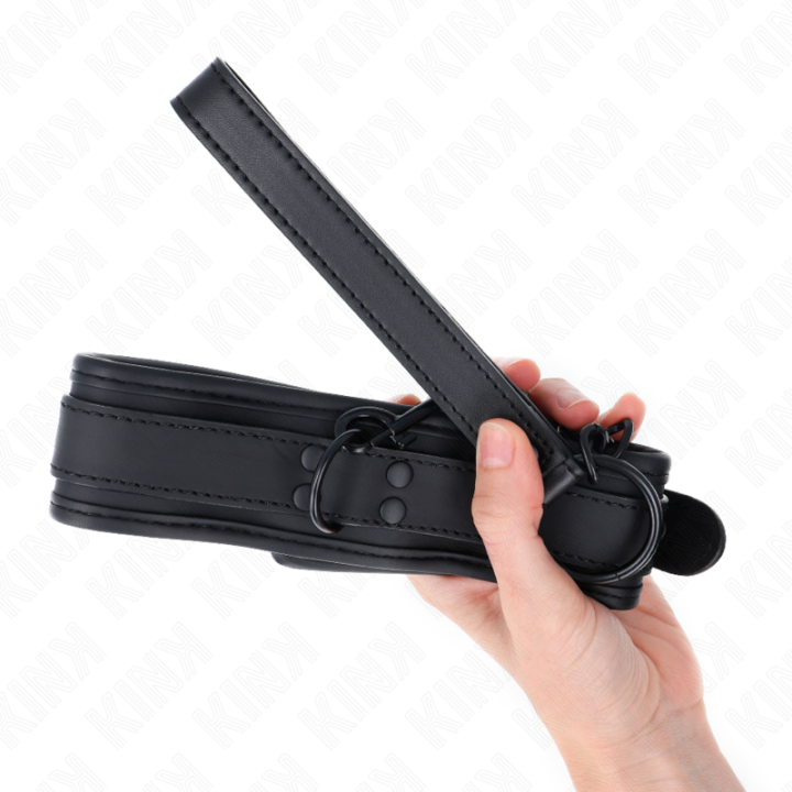 Kink - Colar de Neoprene Bondage Modelo 1 Com Cinto 78 cm Ajustável 37,5 x 49,5 cm