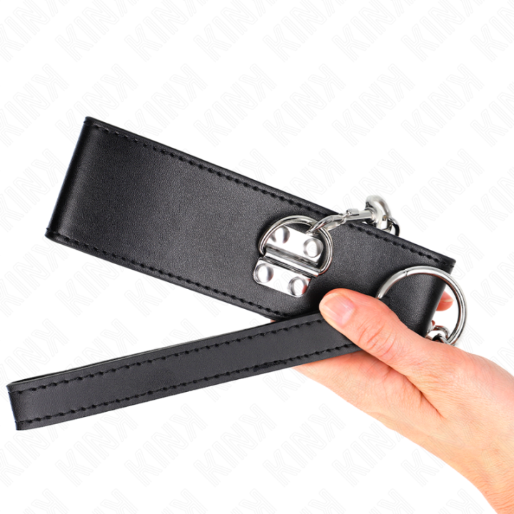 Kink - Collar Con Correa 65 cm Ancho Negro Ajustable 33.5-41 cm x 5 cm