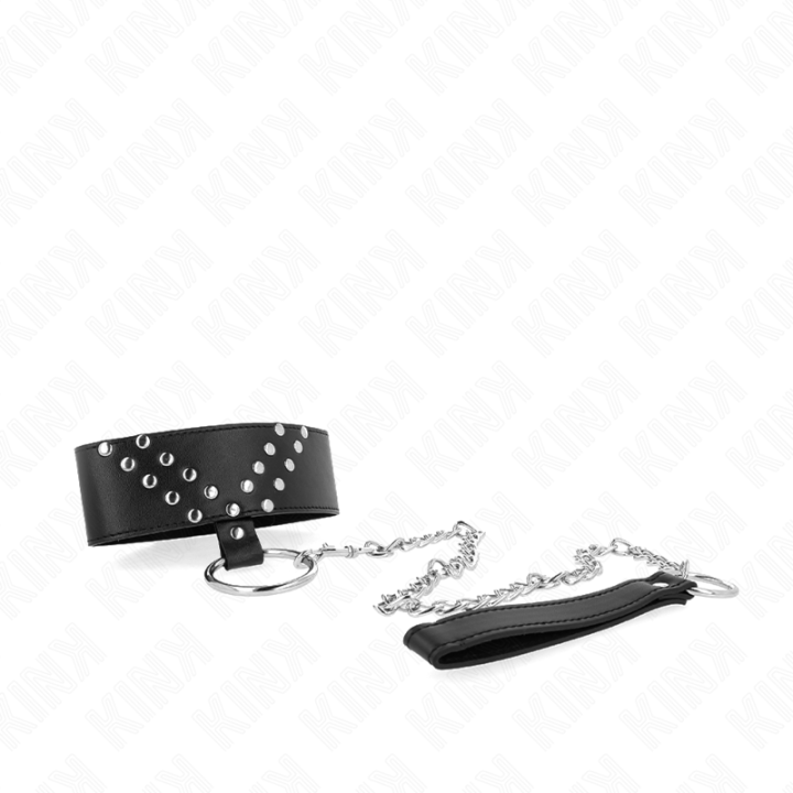 Kink - Necklace With Belt 65 cm With v Rivet Adjustable 36-43 cm x 5 cm