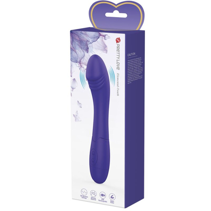 Pretty Love - Elemental Youth Fioletowy Wibrator Dildo
