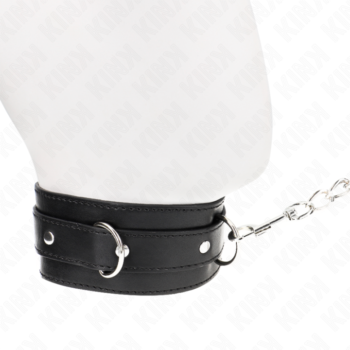 Kink - Halsband Mit Gürtel 65 cm Mit Riemen Schwarz 54 x 4,5 cm
