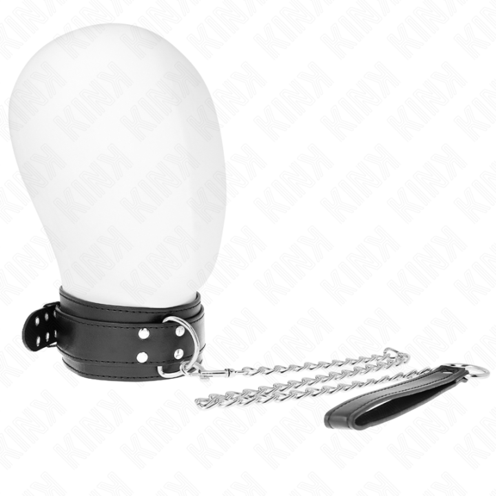 Kink - Colar Com Alça 65 cm Fivelas Prata Ajustáveis 33-46 cm x 5,5 cm