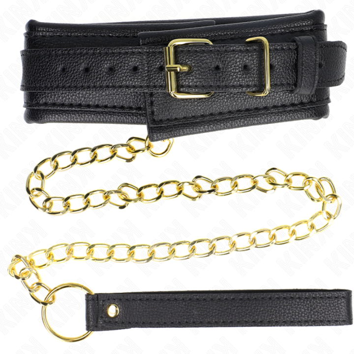 Kink - Collana Con Cinturino in Similpelle Spugna Modello 1 Regolabile 37-54 cm x 3 cm