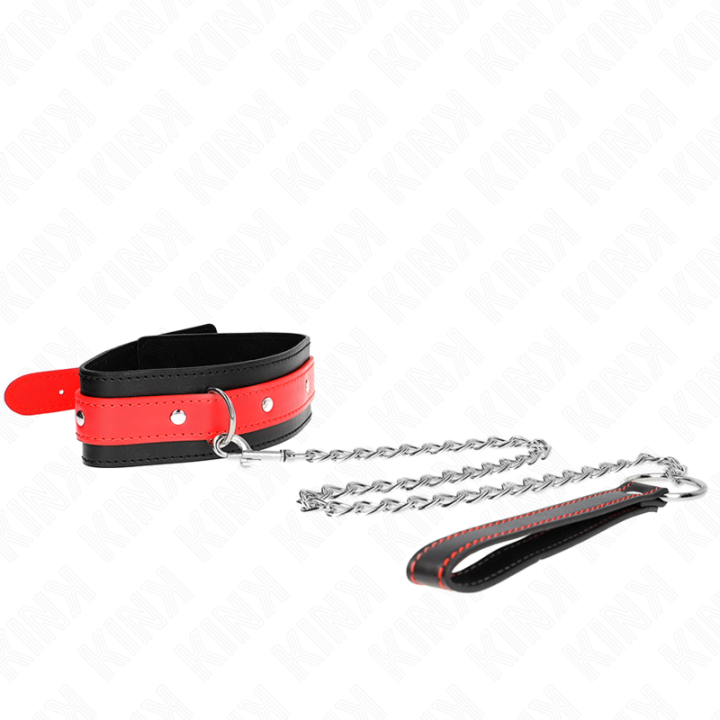 Kink - Necklace With Red Strap 65 cm Ajustable 36-43 cm x 5 cm