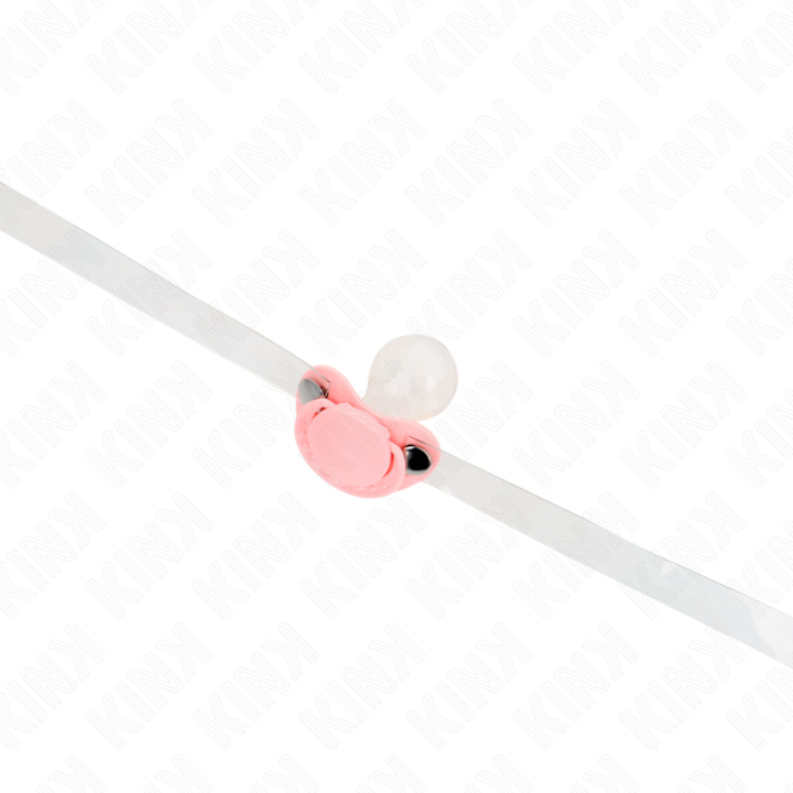 Kink - Gag en Forme de Sucette Rose 5,5 x 4 cm Ajustable 43-60 cm