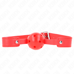 Kink - Mordaza de Bola 4.5 cm Transpirable Rojo 65 x 2.5 cm