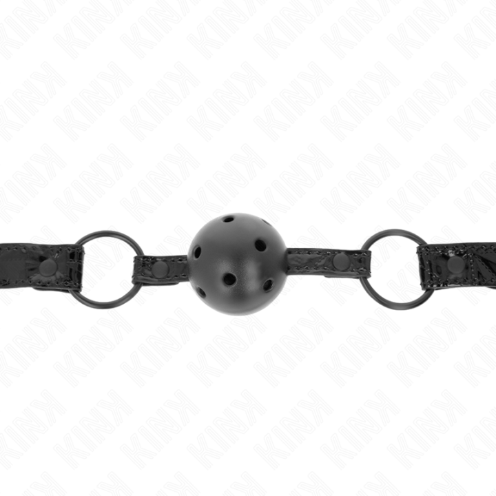 Kink - Mordaza de Bola 4.5 cm Con Patrón de Diamante Modelo 3 64.5 cm Ajustable 42- 60 cm