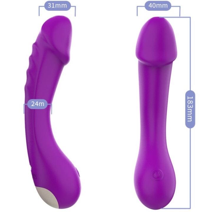 Armony - Dildo Vibrador g-Spot Silicone Roxo