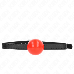 Kink - Palla Singola Rossa Gag 4 cm 65 x 1,5 cm