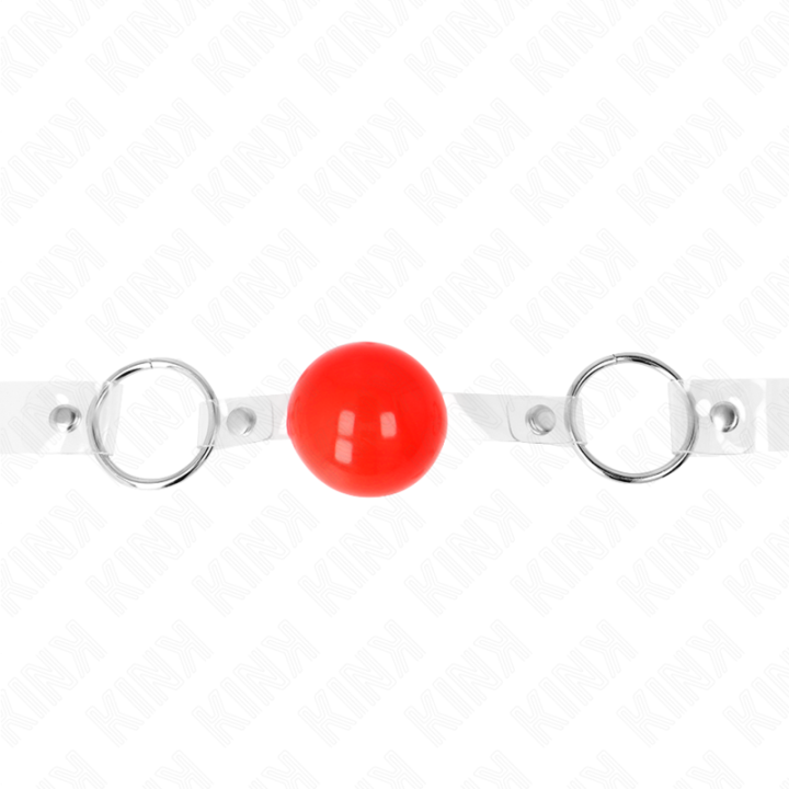 Kink - Balle Pvc Transparente Rouge 4 cm Bag Ajustable
