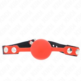 Kink - Modell 2 Silikonball 4 cm Knebel Mit Schloss 60 x 2 cm