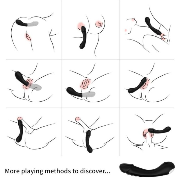Armony - Dildo Vibratore g-Spot in Silicone Nero