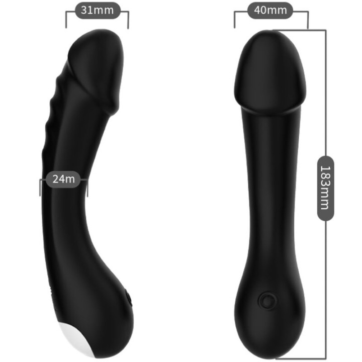 Armony - Gode Vibrateur Point g Silicone Noir