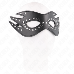 Kink - Leatherette Mask With Rivets Model 3 26 x 9.5 cm