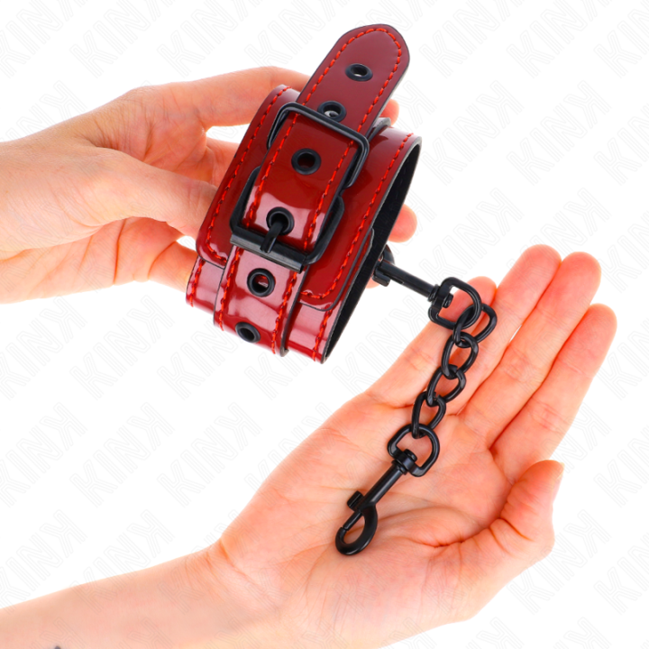 Kink - Poignets Rouge Foncé 23 x 5 cm