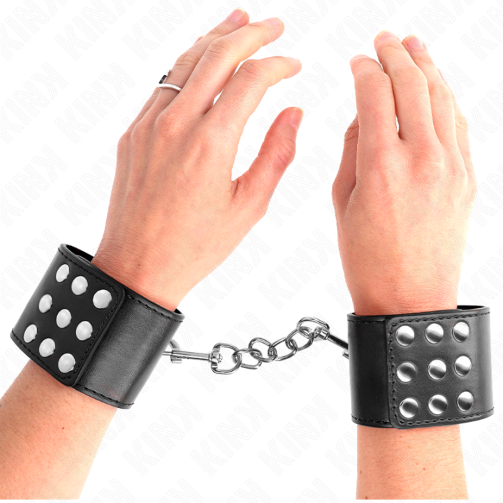 Kink - Pulso Com Snap Fasten Preto Ajustável 19-24 cm x 5,5 cm