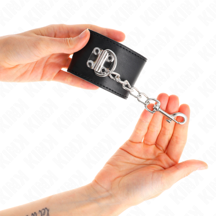 Kink - Pulso Com Fecho de Cadeado Preto Ajustável 16-23 cm x 5,5 cm