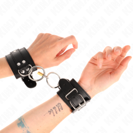 Kink - Fermapolso Con Bloccaggio o-Ring Nero Regolabile 20-28 cm x 5,5 cm
