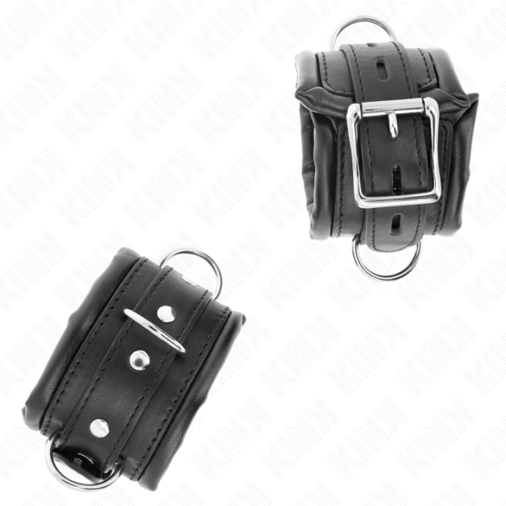 Kink - Pulso Pesado Com Forro de Pele Preta Ajustável 20-30 cm x 6 cm
